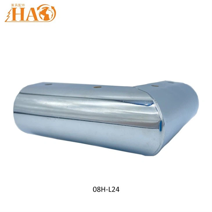 L Shape Steel Furniture Leg Metal Chrome Legs For Sofa Cupboard Bedstand