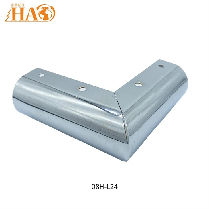 L Shape Steel Furniture Leg Metal Chrome Legs For Sofa Cupboard Bedstand
